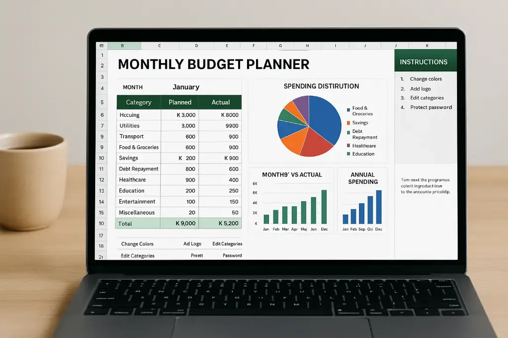 Monthly Budget Template