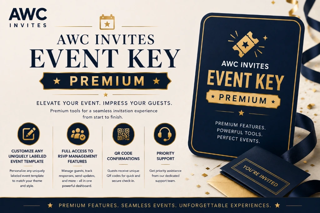AWC Invites Event Key - Premium