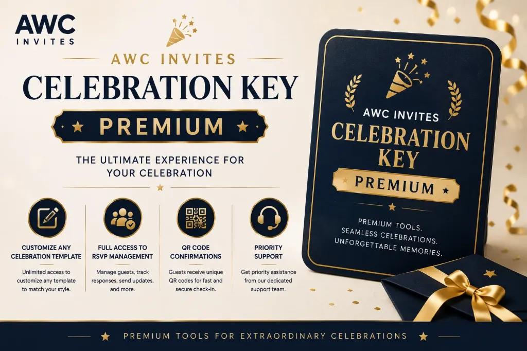 AWC Invite Celebration Key - Premium