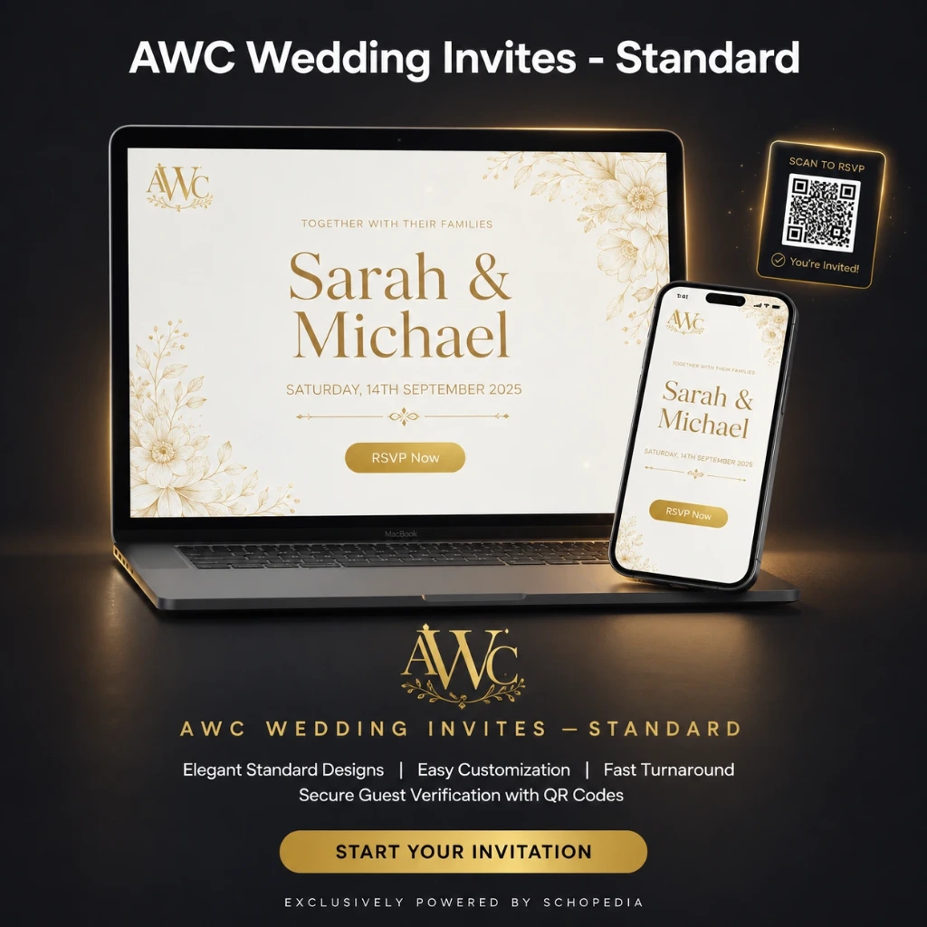 AWC Invites Wedding Key - Standard