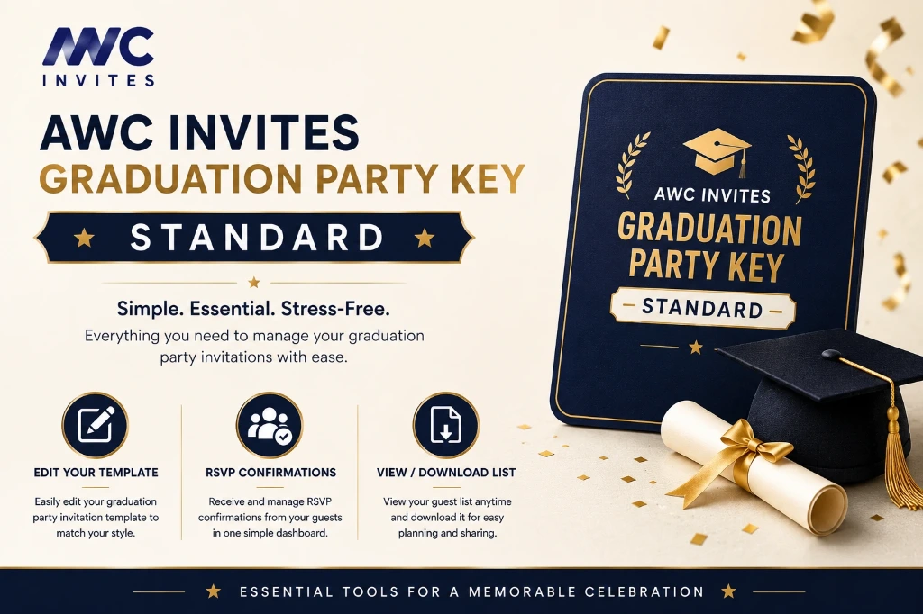 AWC Invites Graduation Key - Standard