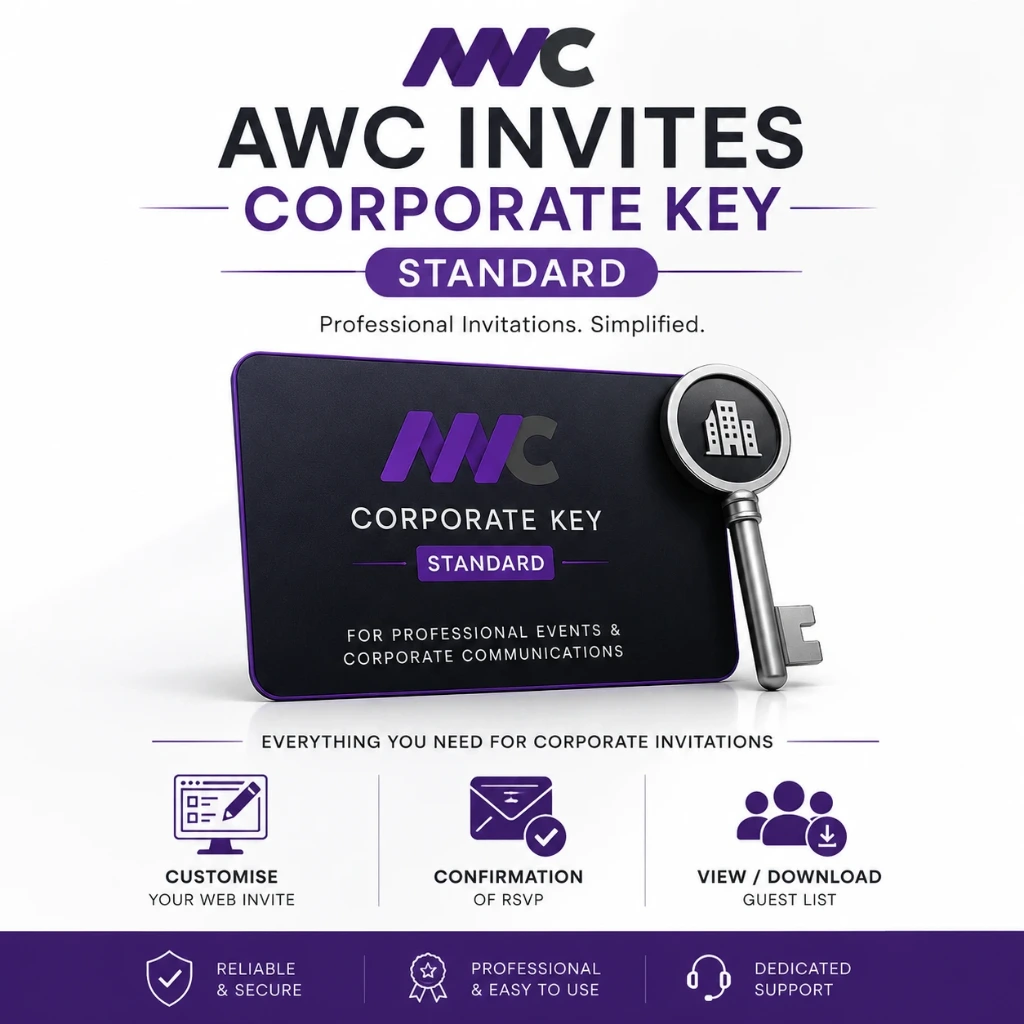 AWC Invites Corporate Key - Standard