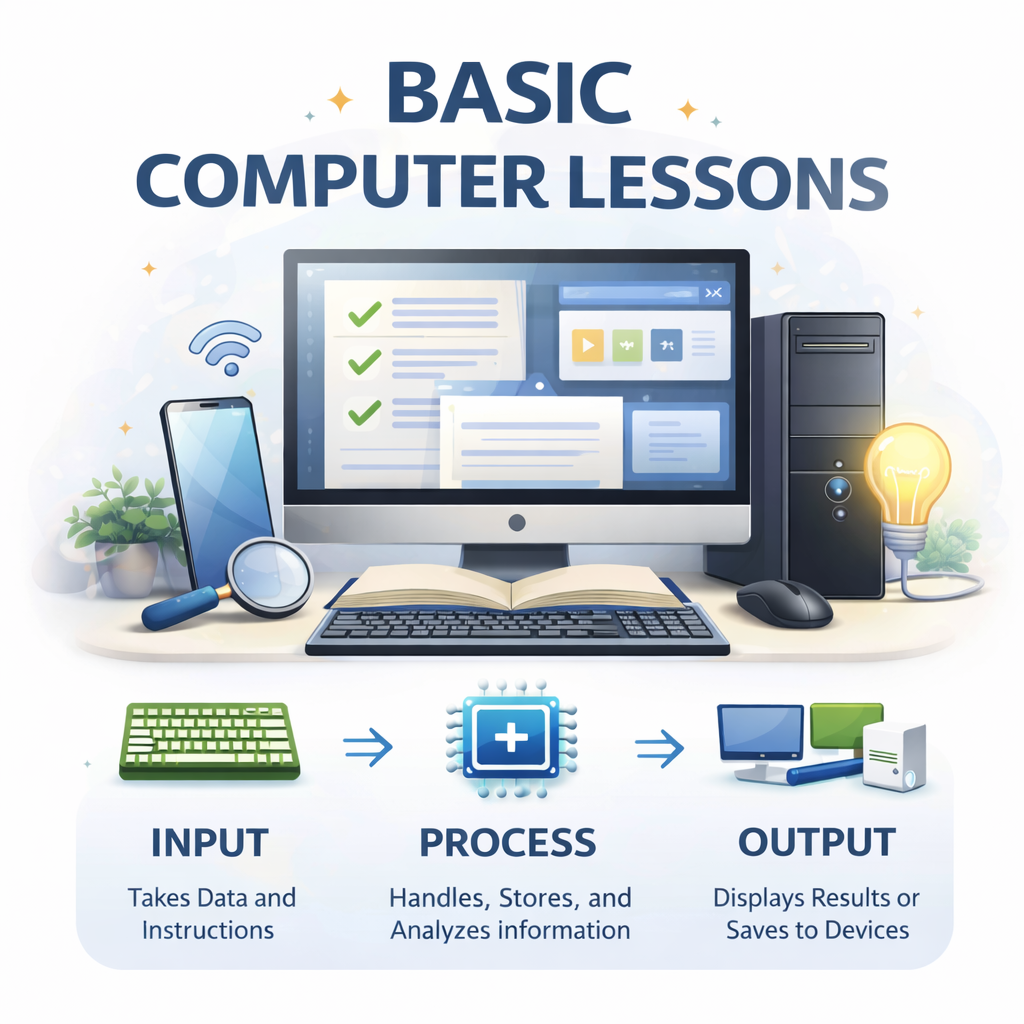 BASIC COMPUTER LESSONS COURSE