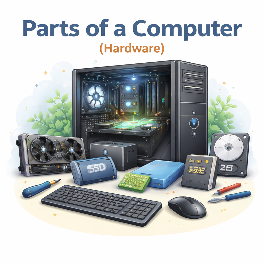 Lesson 2: Parts of a Computer (Hardware) | Schopedia Zambia